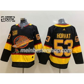 Vancouver Canucks Bo Horvat 53 Flying Skate 50th Anniversary Adidas 2019-2020 Schwarz Trikot Authentic - Kinder